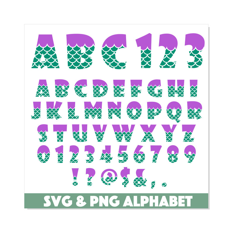 Mermaid font svg png ttf 3.png