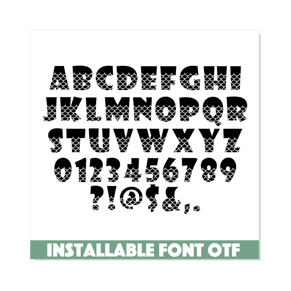 Mermaid font svg png ttf 4.png