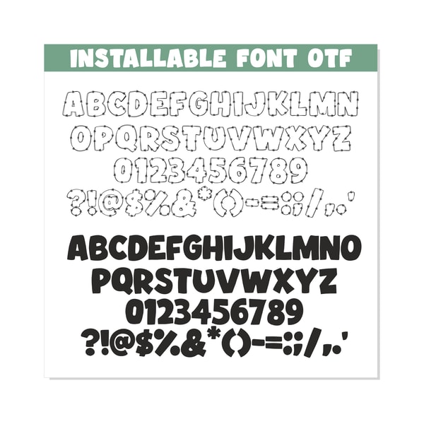 Doodle Font SVG TTF, Doodle Font Png, Doodle Letters Svg, Do | Inspire ...