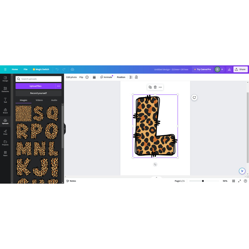 Leopard Print Doodle Alphabet PNG 5.png