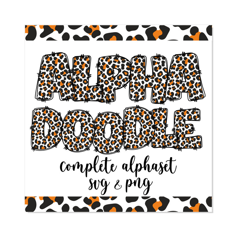Doodle Leopard Font SVG PNG 1.png