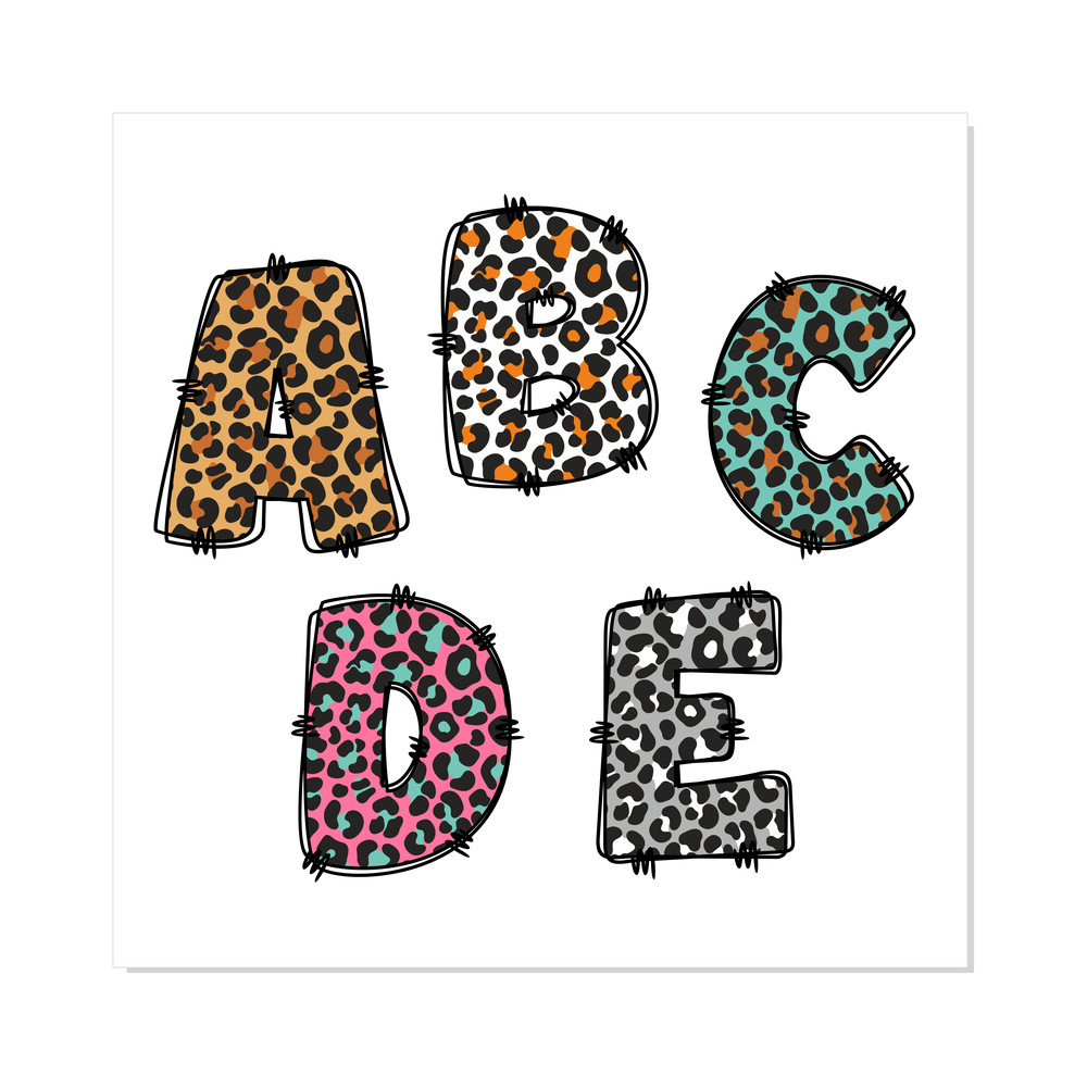 Doodle Leopard Font Bundle SVG PNG 2.png