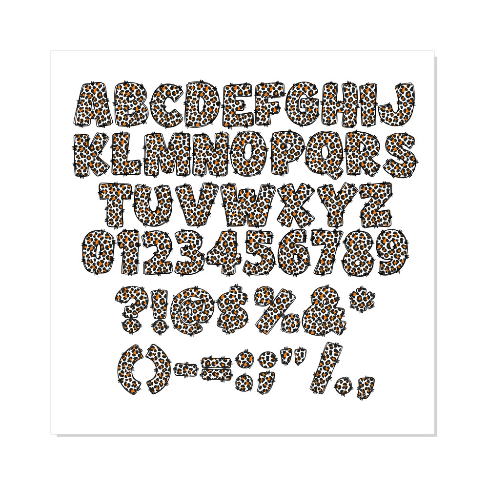 Doodle Leopard Font Bundle SVG PNG 5.png