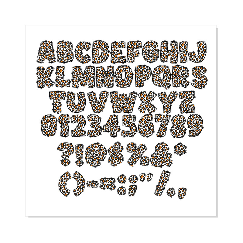 Doodle Leopard Font Bundle SVG PNG 5.png