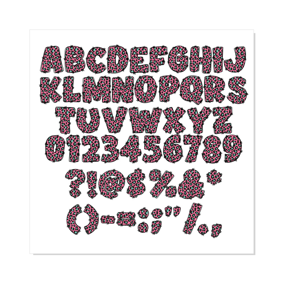 Doodle Leopard Font Bundle SVG PNG 6.png