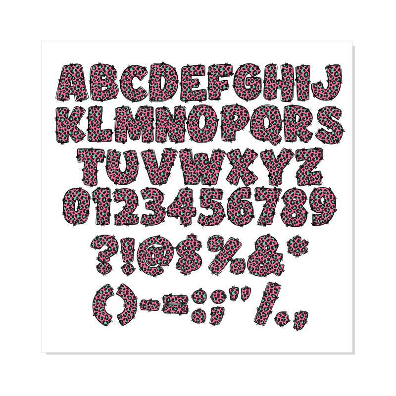 Doodle Leopard Font Bundle SVG PNG 6.png