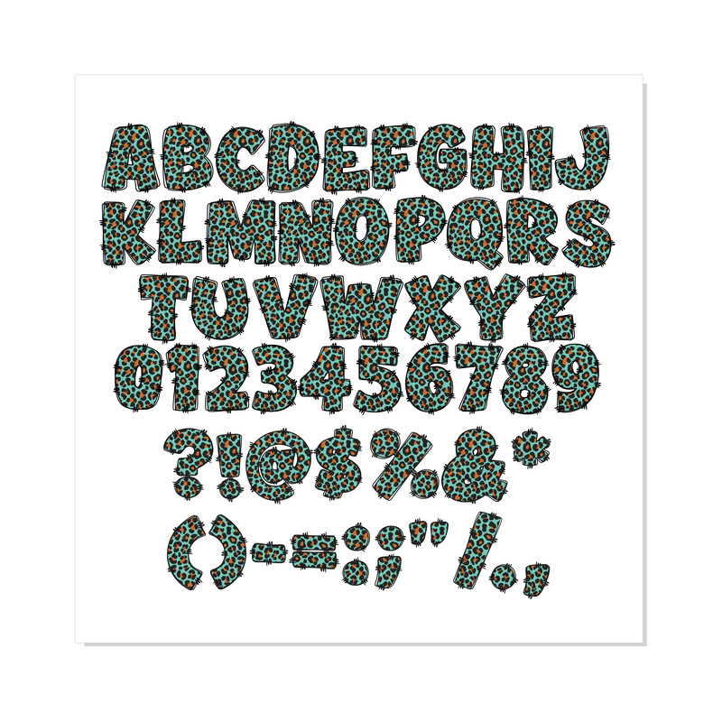 Doodle Leopard Font Bundle SVG PNG 7.png