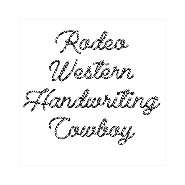 Cowboy Rope font TTF Rope Letters svg Handwriting Font svg W | Inspire ...