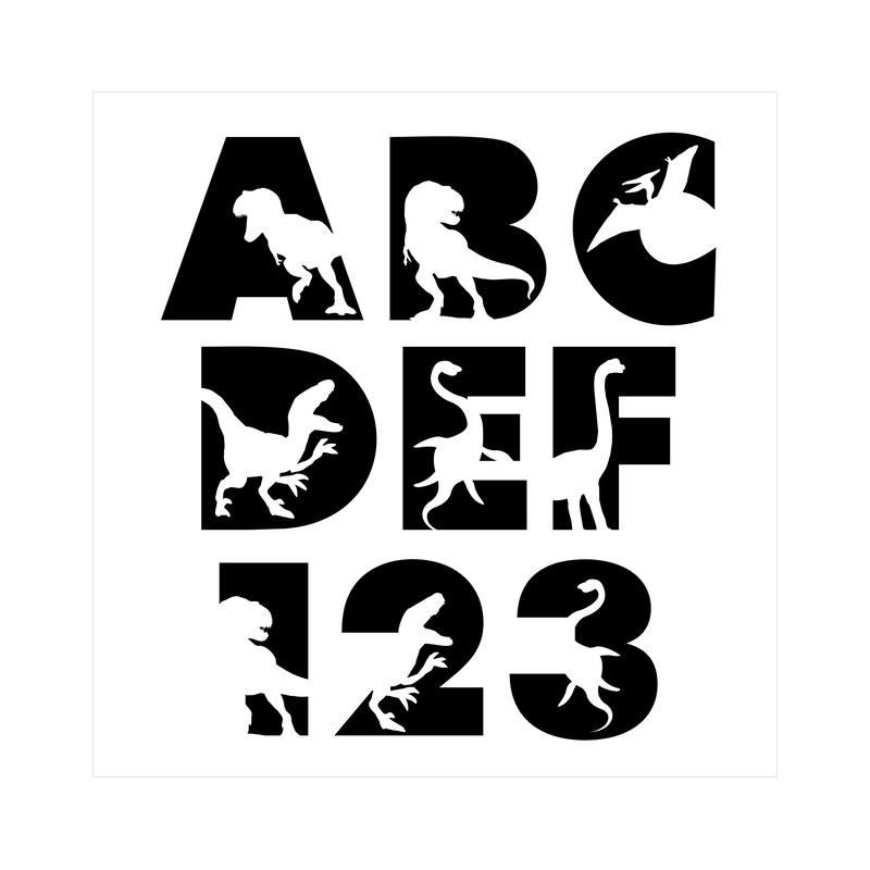 Dinosaur Font svg Cricut 2.png