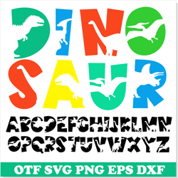 dinosaur font otf, dino font svg, kids fonts, childrens font, boys fonts, dinosaur font svg cricut, baby child font svg