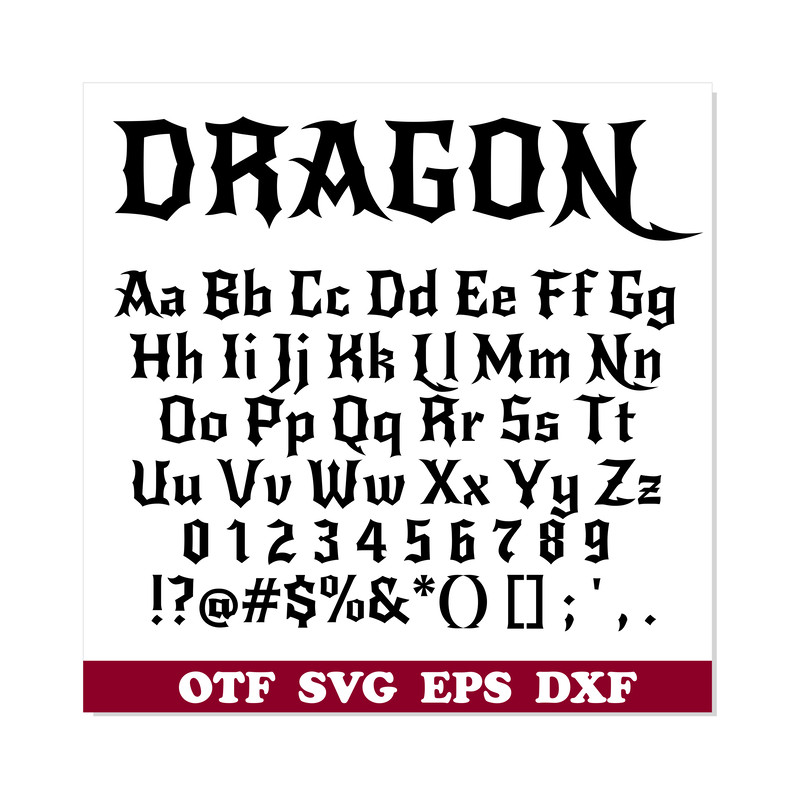 Dragon font ttf svg otf 1.png