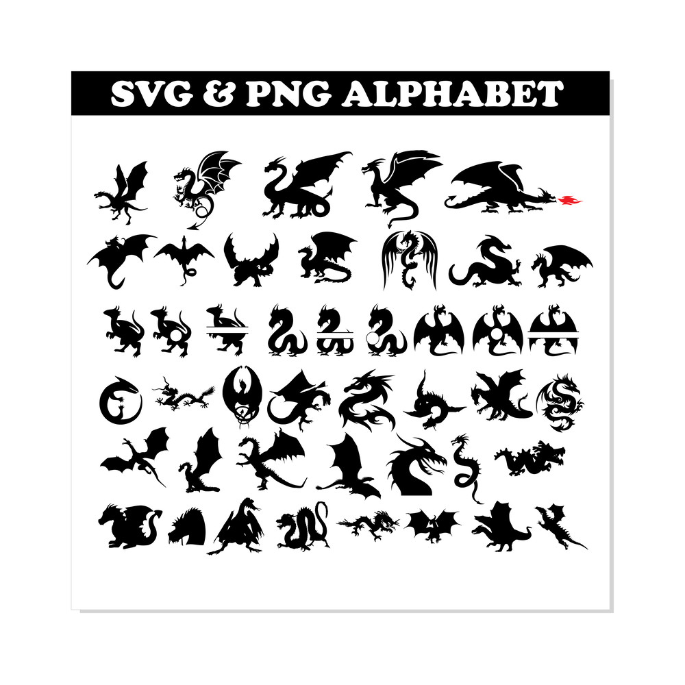 Dragon SVG Bundle Dragon font 2.png