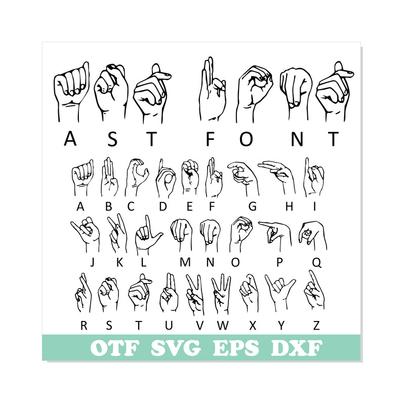 ASL American Sign Language Font 1.png