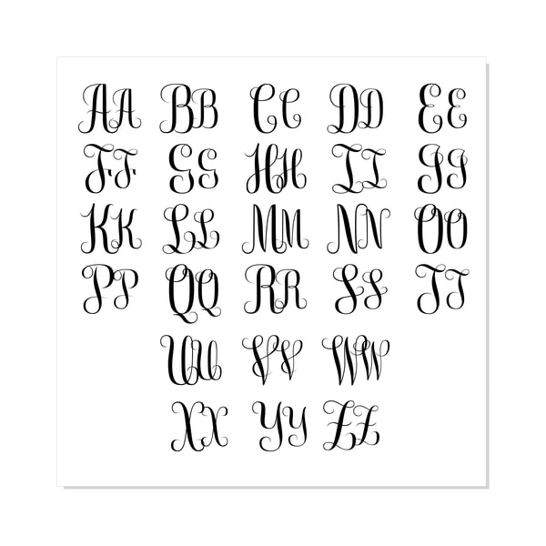 Pink Monogram Cursive Fancy Cursive Monogram Font SVG OTF | Calligraphy monogram f | Inspire ...