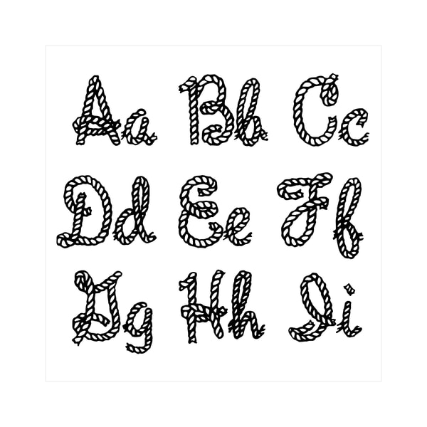 Rope Font TTF SVG Western Cowboy Rope font Handwriting Font - Inspire ...