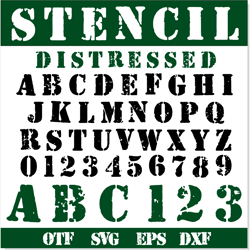 stencil font ttf, stencil letters svg, military font svg, stencil distressed font, stencil font svg cricut