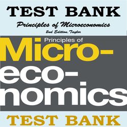 Test Bank for Principles of Microeconomics 2nd Edition Taylor