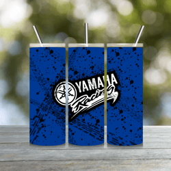 Yamaha Blue Dirt bike tumblers | Motorcycle tumblers | dirt bike cup tumbler