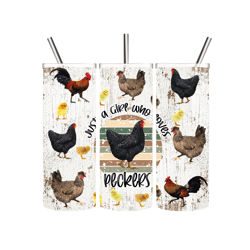 Chicken Tumbler with lid and Straw, Chicken Cup Coffee Travel Mug, Chicken Gifts for Chicken Lovers Rooster Stuff Decor