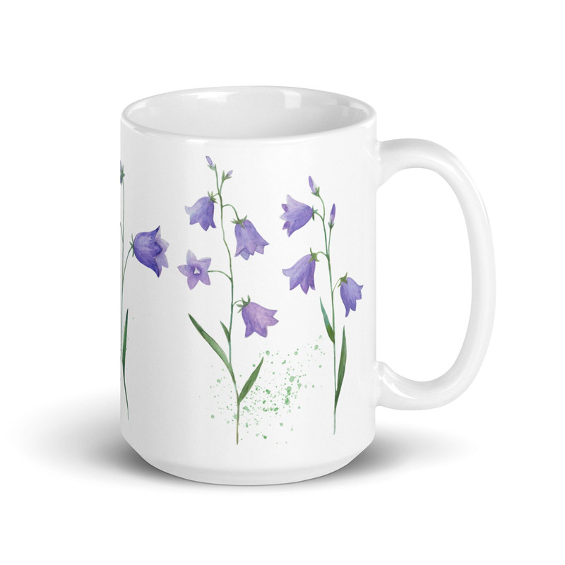 Bluebell Mug Flower Bluebells Garden Nature Plant Flowers Lover Gift Cottagecore Woodland Spring Floral Coffee Tea Gardener Birthday Gift.jpg