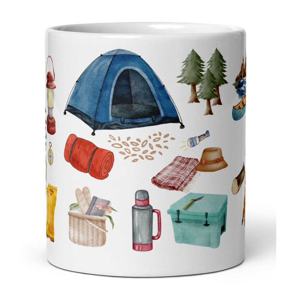 Camping Mug Camping Lover Gift Outdoorsy Person Gift Camper Coffee Mug Camping Tea Mug Park Camping Mug Gift Cottagecore Naturecore.jpg