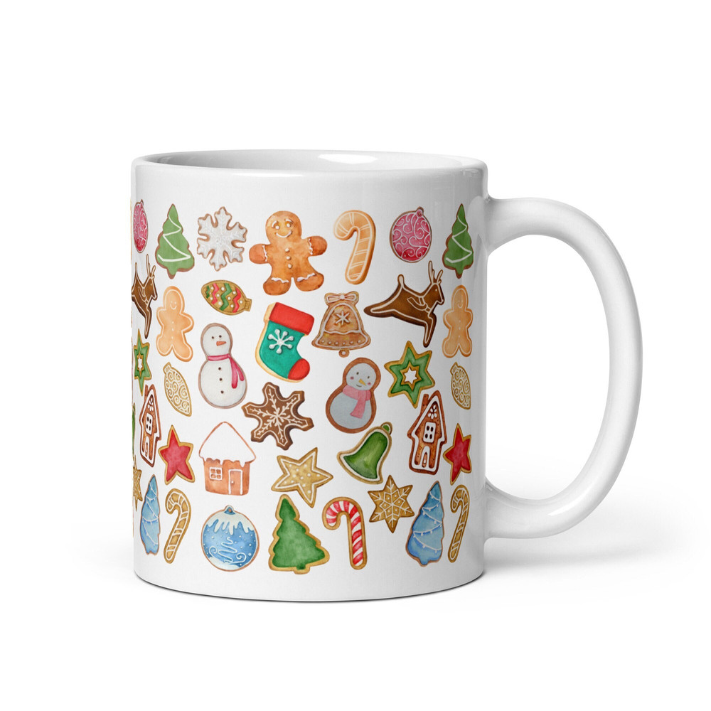 Christmas Cookies Mug Cookie Lover Gift Cutout Baker Coffee Mug Cookie Tea Mug Hostess Gift Chef Pastry Holiday Gift Exchange Mug.jpg