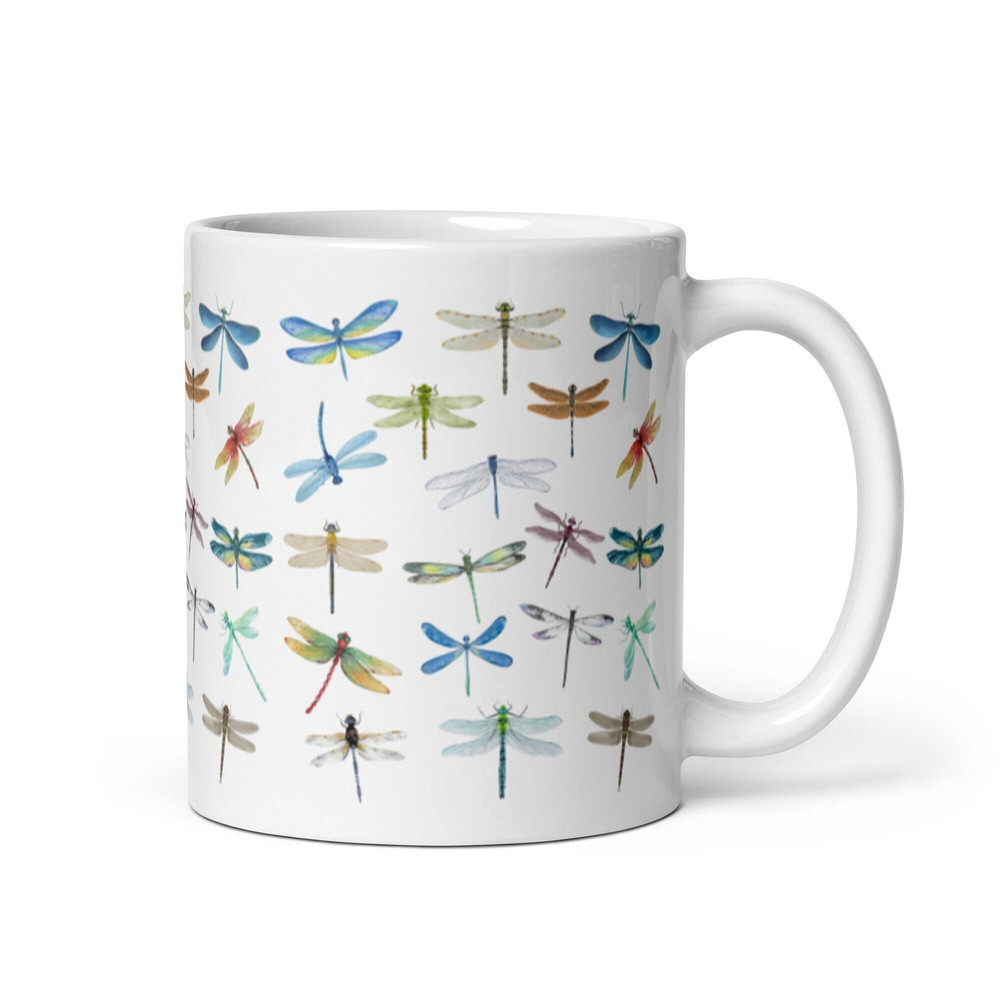 Dragonflies Mug Dragonfly Lover Gift Cottagecore Mug, Tea, Coffee Mug Insect Mug Goblincore Fairycore Nature Gift, Birthday Gift.jpg