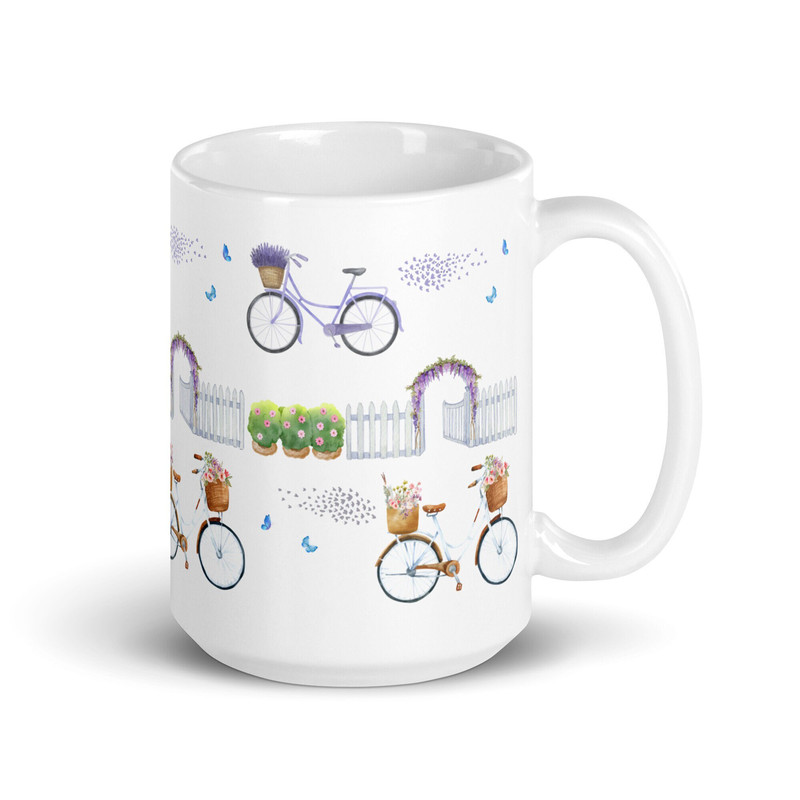 Flower Bike Mug Flower Market Biking Nature Lover Gift Cottagecore Boho Chic Countryside Whimsical Coffee Tea Vintage Bicycle Birthday Gift.jpg