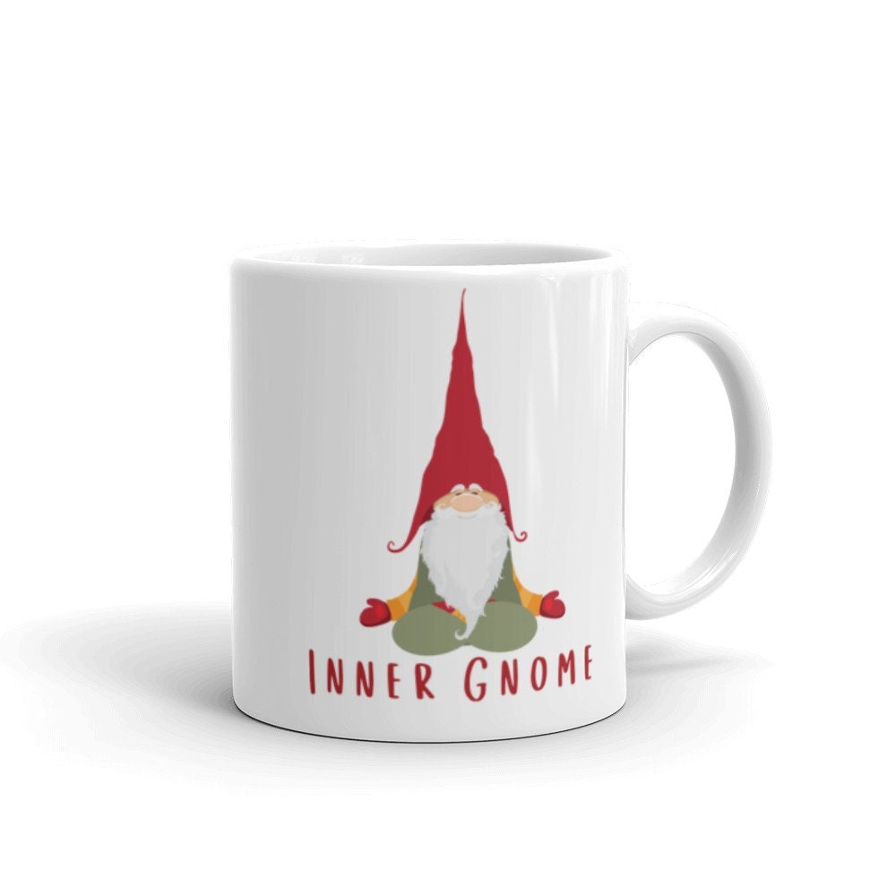 Inner Gnome Mug Gnome Lover Gift Yoga Reiki Meditation Coffee Mug Journal Tea Mug Holiday Christmas Gift Gnome Pun Mug Mediation Lover Gift.jpg
