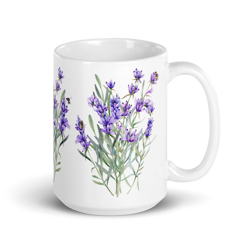 Lavender Mug Lavender Lover Gift Flower Garden Lover Gift Cottagecore Tea Coffee Mug Essential Oil Lover Flower Lavender Birthday Gift.jpg