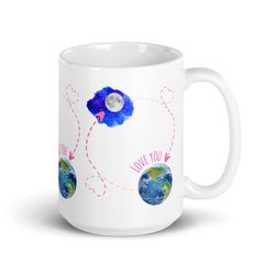 love you mug moon love you saying gift love you gift appreciation coffee mug gratitude tea love you