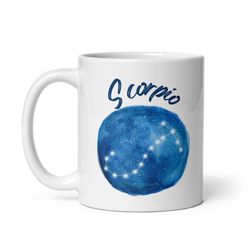 scorpio mug zodiac astrological sign scorpio constellation moon sun sign november birthday gift mug