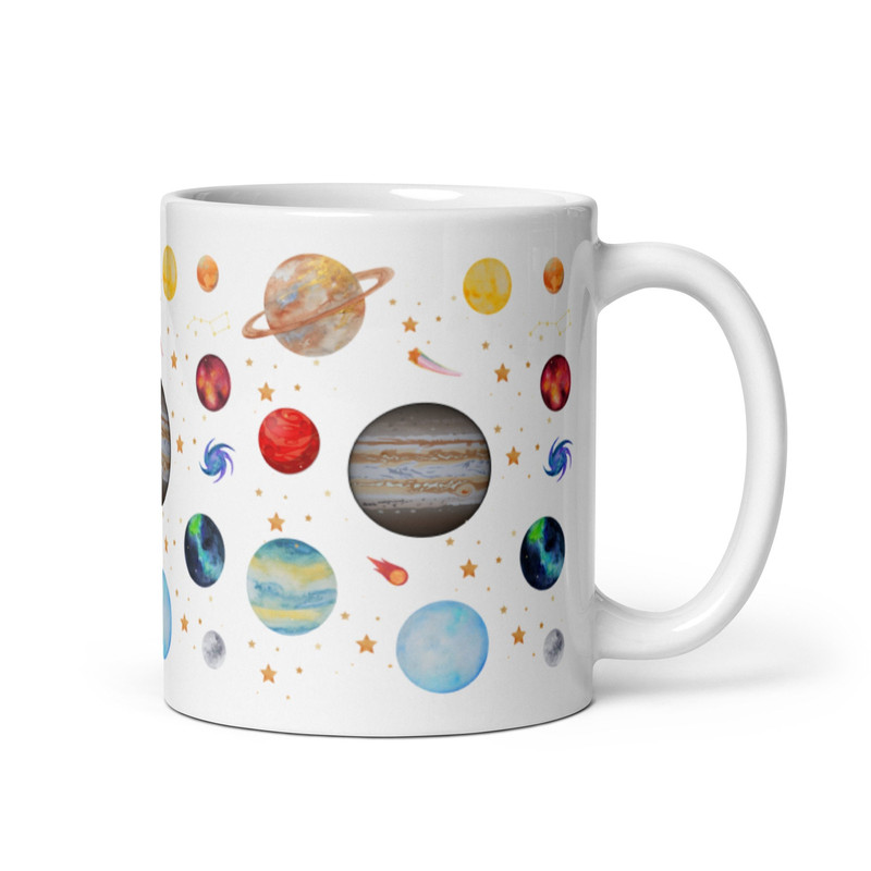 Space Mug Space Lover Gift Planets Stars Moon Meteorite, Milky Way, Big Dipper Mars Astronaut Outer Space Coffee Tea Mug Space Birthday Gift.jpg