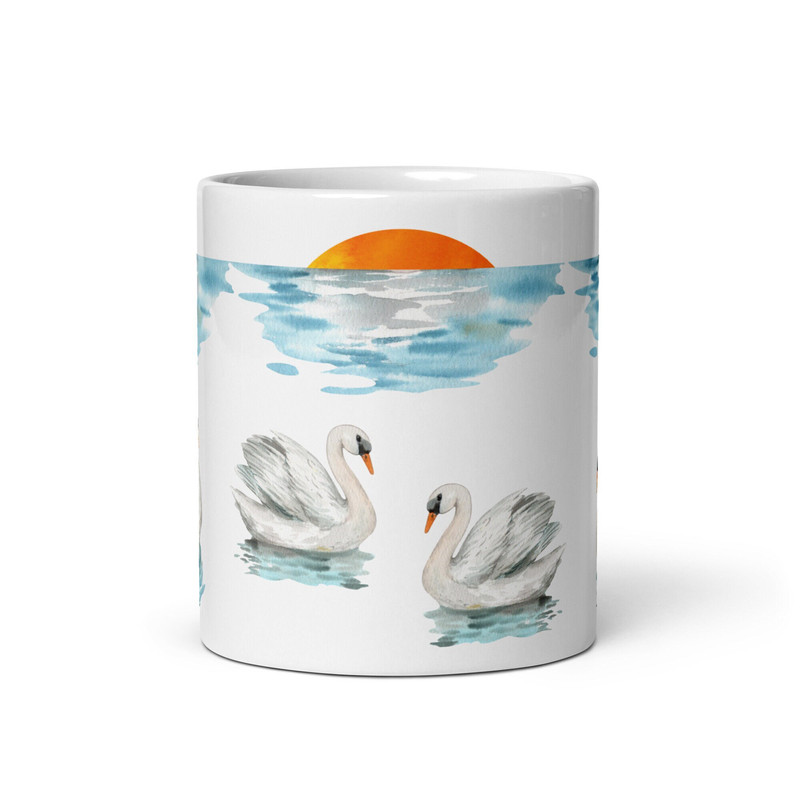 Swan Mug Swan Lover Gift Friendship Makes Life Beautiful Gift Sweet Love Gift Better Together Gift Coffee Tea Valentines Day.jpg