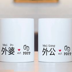 chinese grandma wai po, chinese grandpa wai gong, chinese maternal grandparents, baby new grandson,