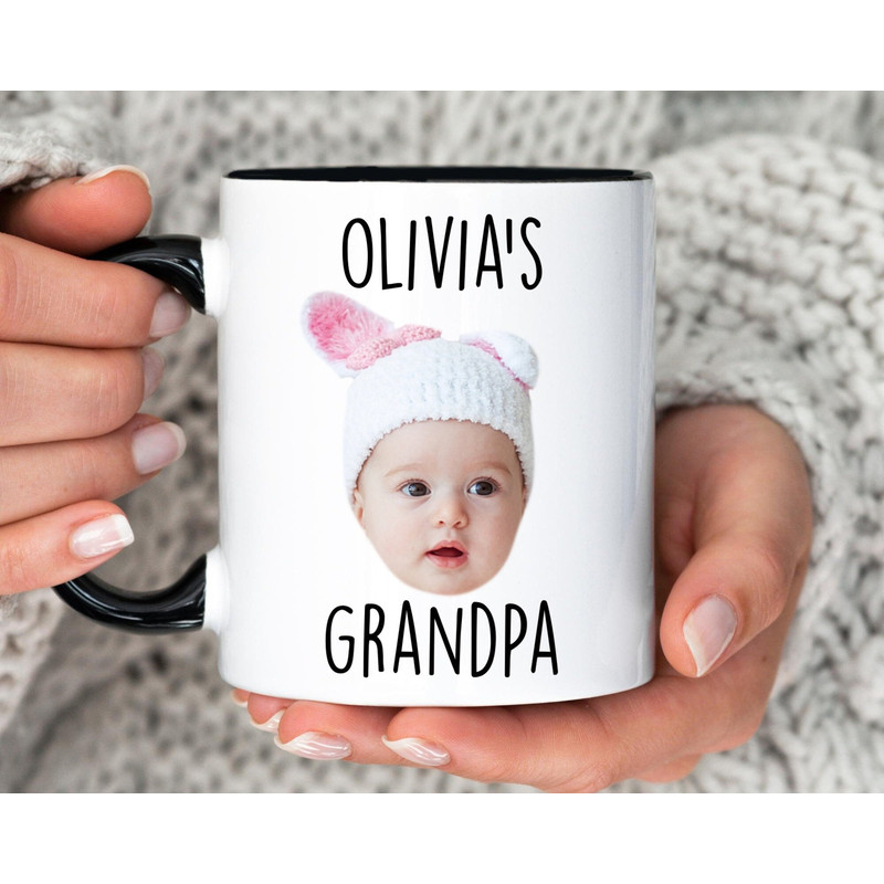 Baby Face Mug, Personalized Face Mug, Grandchild Mug, Personalize Child Photo Coffee Cup for Dad  Mom, Mug with Baby Picture.jpg