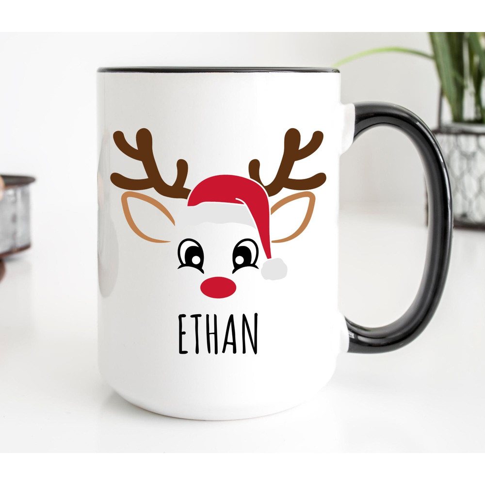Christmas Reindeer Personalized Mug, Hot Chocalate Mugs, Christmas Hot Chocalate Mug, Funny Christmas Mug, Secret Santa Gift, Reindeer Mug.jpg