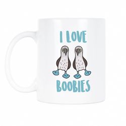bird mug boobies bird i love boobies booby bird blue footed funny bird mug