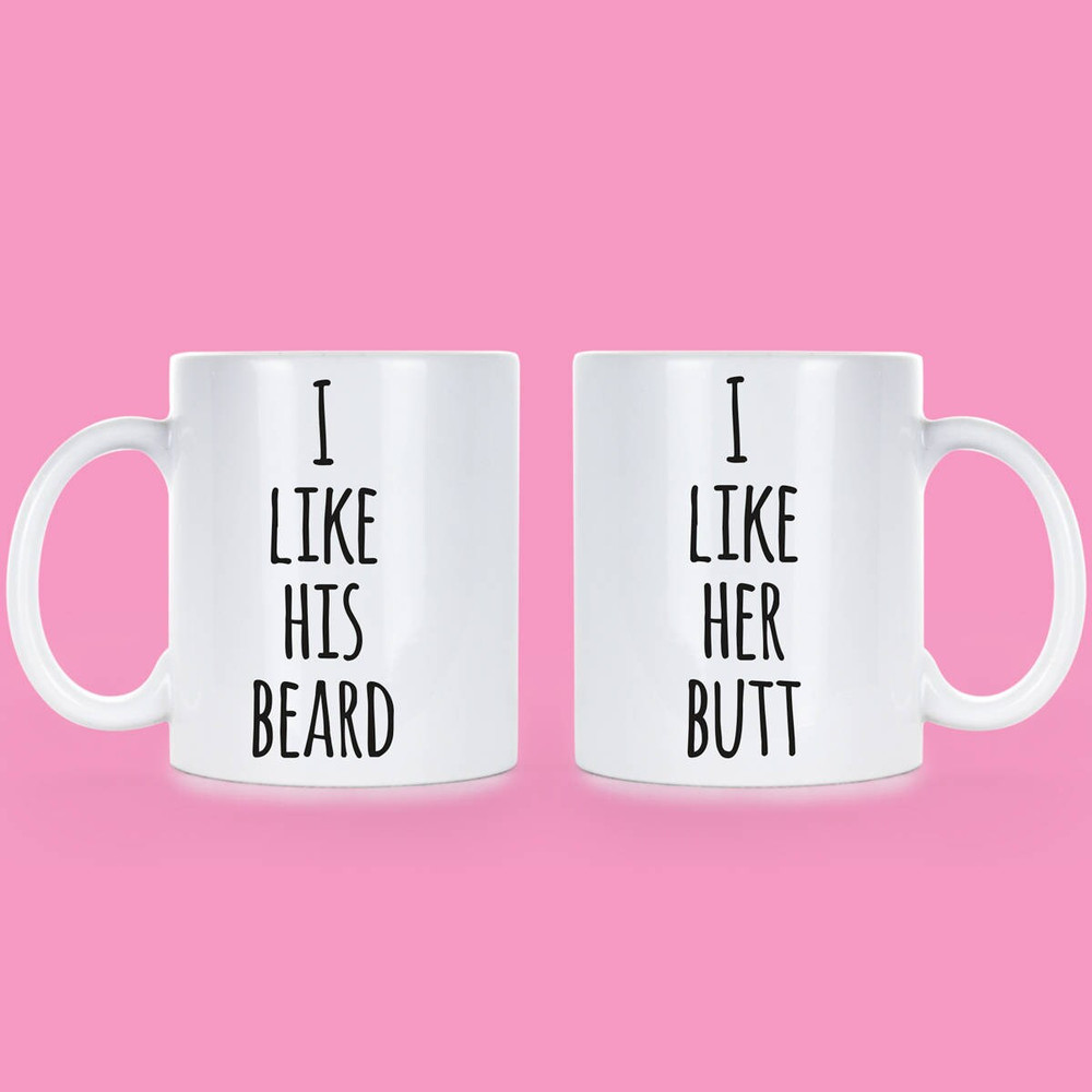 Butt Beard Gift His Beard Butt Gift Her Butt Mug Gift Her Butt Valentine Her Butt His Beard Her Butt Mug His Beard Coffee Butt Beard Mug Set.jpg