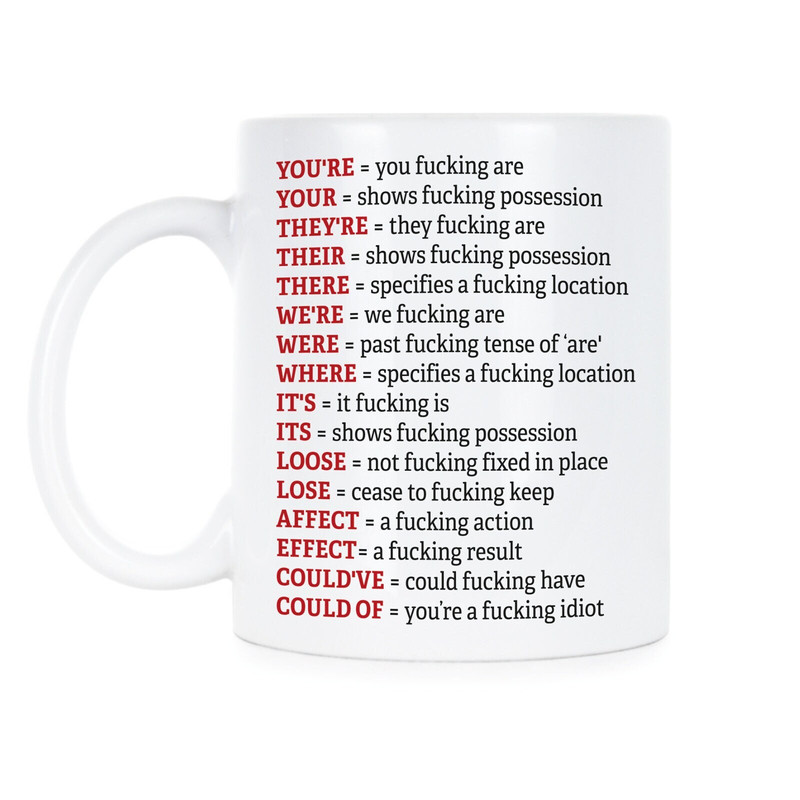 Grammar Police Grammar Mug Fuck Mug English Teacher Gift English Teacher Mug Angry Grammar Mug 1.jpg