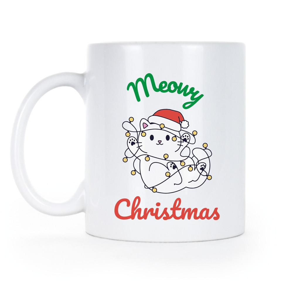 Meowy Christmas Meowy Cat Christmas Cat Lover Gift Cat Mug Cat Cup.jpg