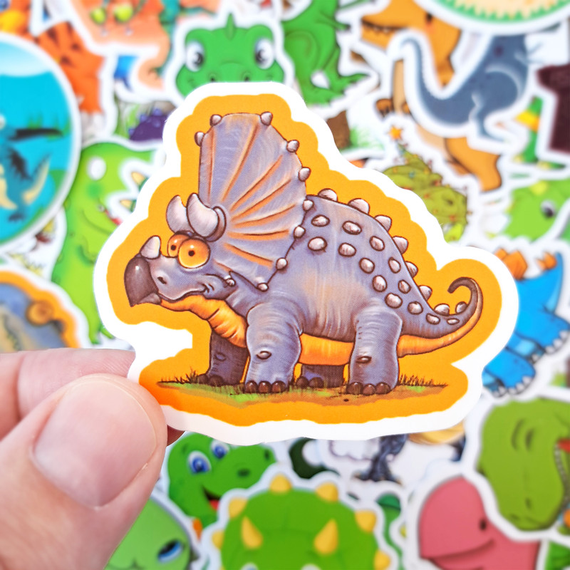 ChildrenDinosaurStickerPackCuteDragonKidsDecalsCartoonLaptopStickersFunnyDinosaurSticke