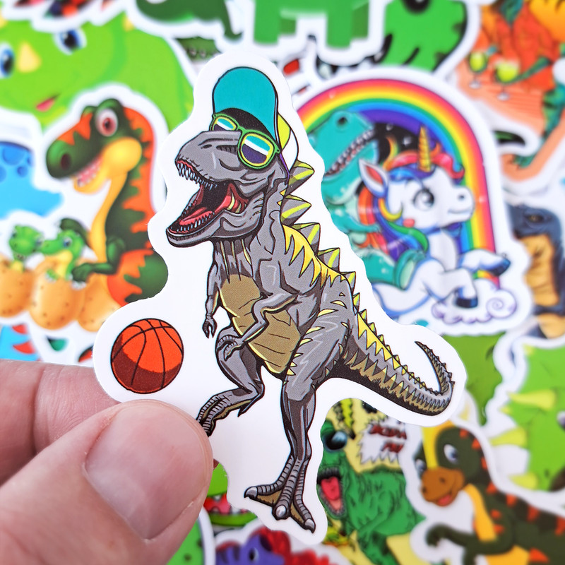 ChildrenDinosaurStickerPackCuteDragonKidsDecalsCartoonLaptopStickersFunnyDinosaurSticke