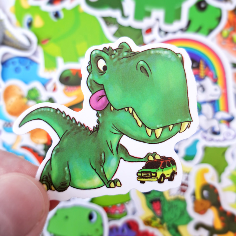 ChildrenDinosaurStickerPackCuteDragonKidsDecalsCartoonLaptopStickersFunnyDinosaurSticke