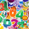 ChildrenFunnyNumbersStickerPackAnimalswithNumbersStickersCartoonLaptopStickersGraffitiK