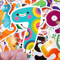 ChildrenFunnyNumbersStickerPackAnimalswithNumbersStickersCartoonLaptopStickersGraffitiK
