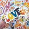GroovyHippieStickerPackPeaceandLoveStickersPositiveVibesStickersLuggageDecalsBohoStick