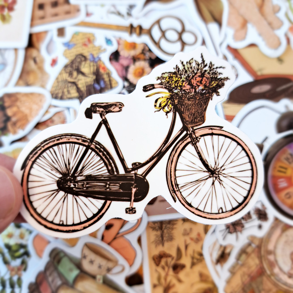 VintageScrapbookingStickerPackRetroStyleStickersDecorativeStickerCottagecoreStickersLugga