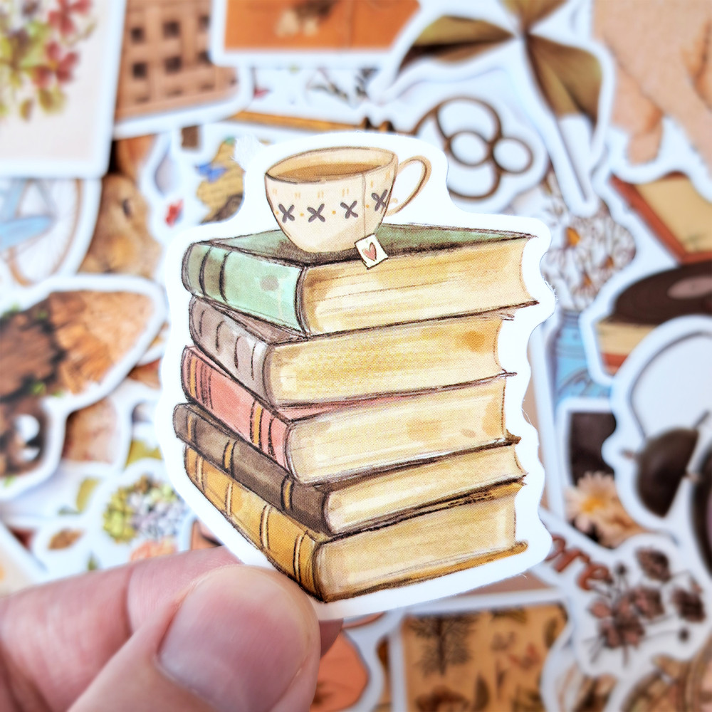 VintageScrapbookingStickerPackRetroStyleStickersDecorativeStickerCottagecoreStickersLugga