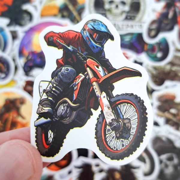 Trending Motorcycle Sticker 50 PCS Trendy Motorcycle Sticker Pack, Motorcycle Helmet | Inspire Uplift